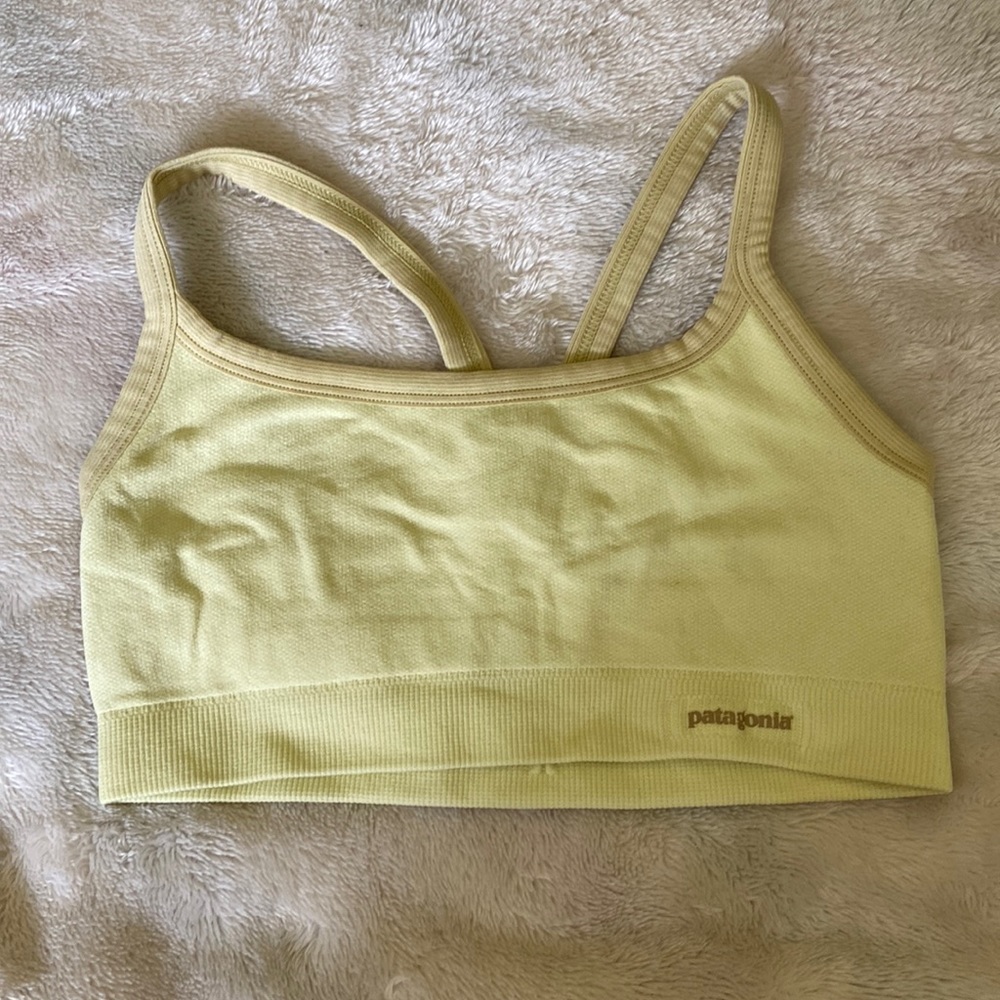 Yellow Patagonia Sports Bra